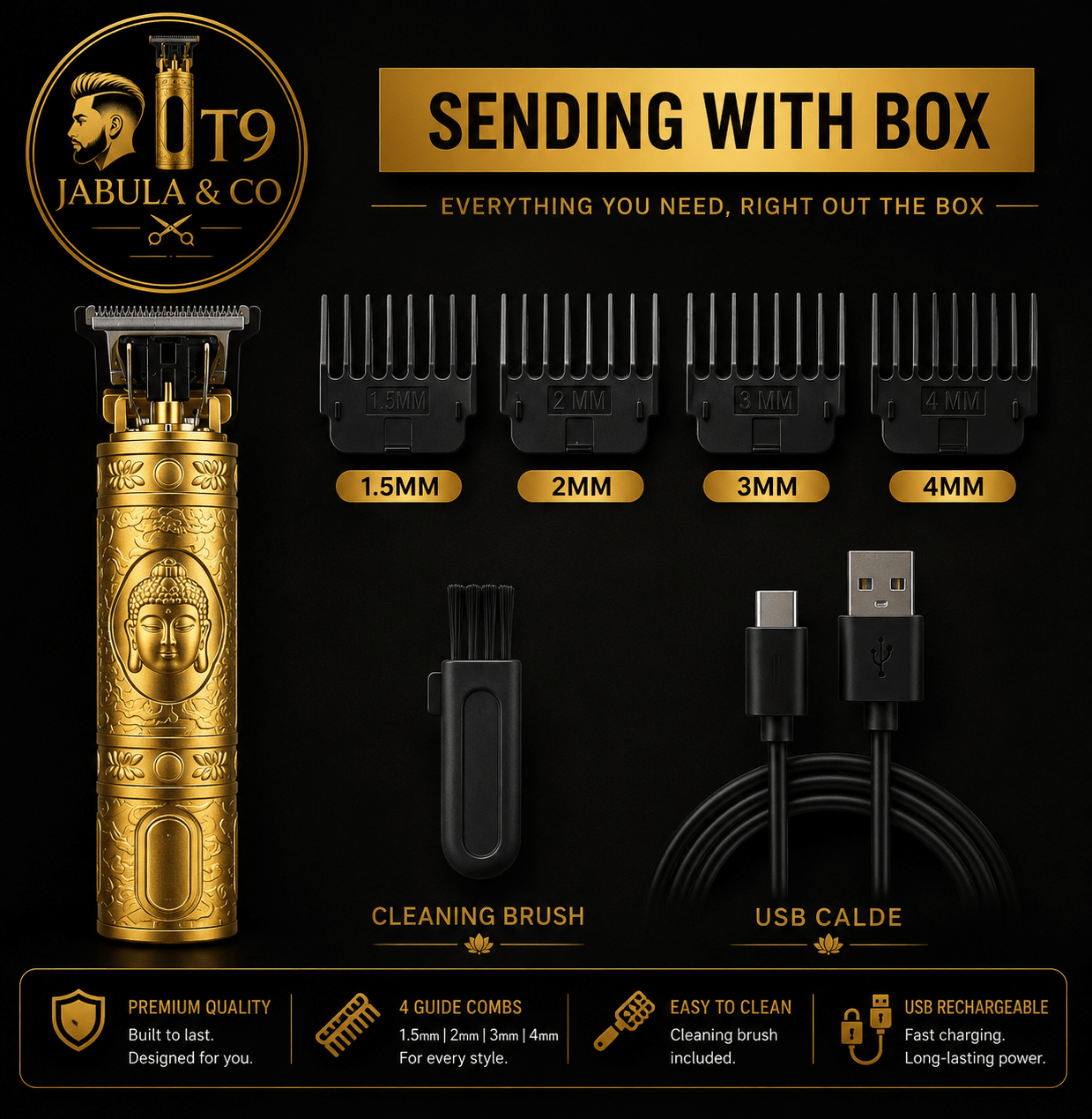 Jabula & Co ✂️ T9 Hair Clippers - Jabula & Co T9 Clippers