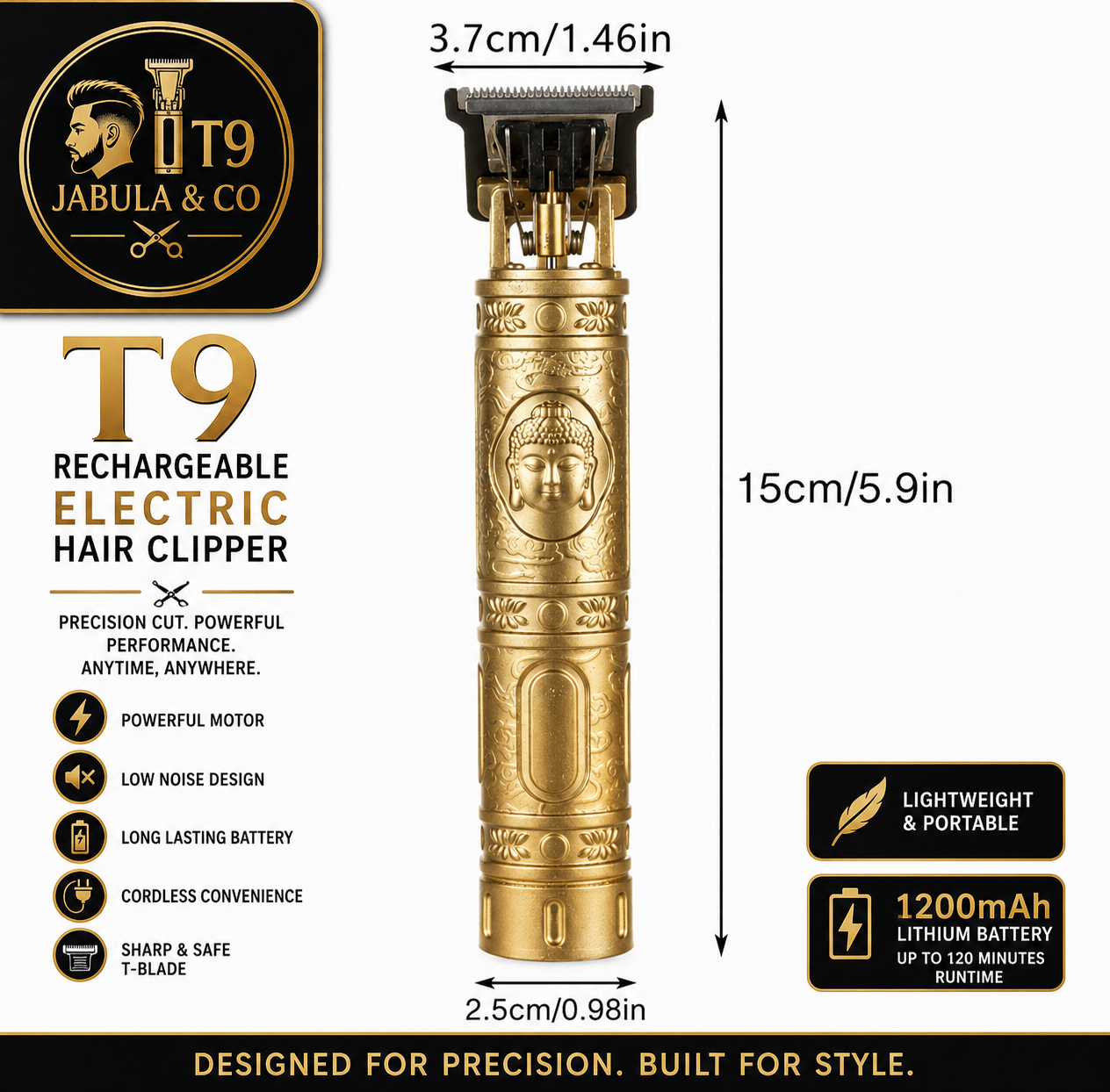 Jabula & Co ✂️ T9 Hair Clippers - Jabula & Co T9 Clippers
