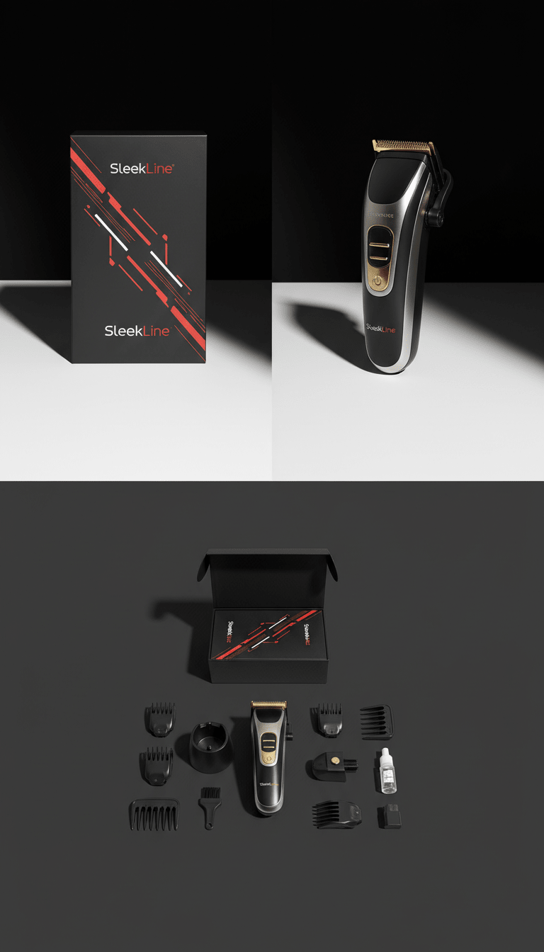 SleekLine Grooming Set Matte Black Boxed - Jabula & Co T9 Clippers